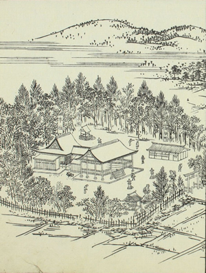 速谷神社近世絵図(江戸時代の速谷神社)